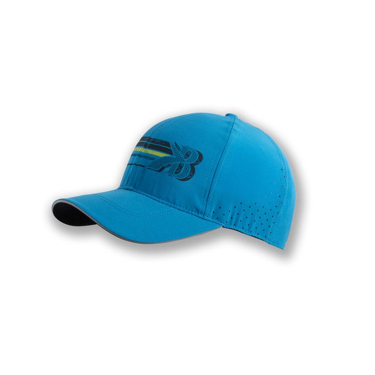 Brooks SHERPA Running Hat Mens Outlet - Electric Blue/Flying B Stripe (KWV389105)